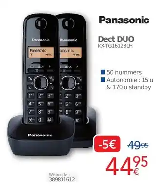 Eldi Panasonic Dect DUO aanbieding