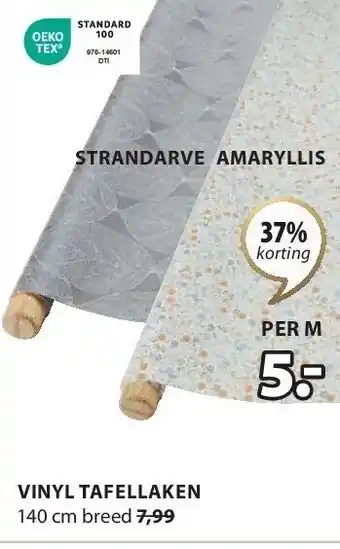 Jysk VINYL TAFELLAKEN aanbieding