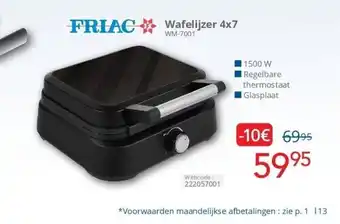 Eldi Wafelijzer 4x7 aanbieding