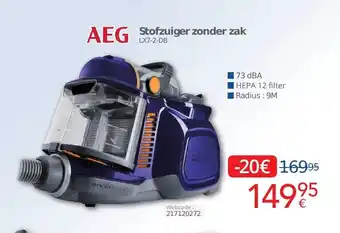 Eldi AEG Stofzuiger zonder zak HEPA 12 filter aanbieding