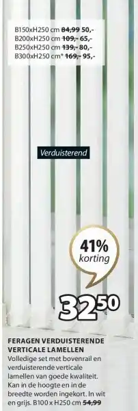 FERAGEN VERDUISTERENDE VERTICALE LAMELLEN