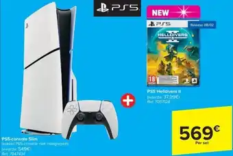 Carrefour PS5-console Slim aanbieding