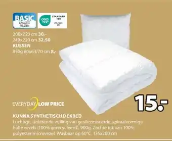 Jysk KUNNA SYNTHETISCH DEKBED aanbieding