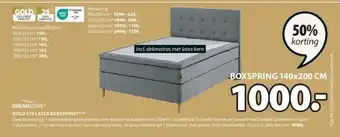 Jysk GOLD C75 LATEX BOXSPRING aanbieding