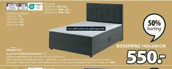 Jysk PLUS C40 STORAGE BOXSPRING aanbieding