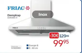 Eldi FRIAC Dampkap B: 60cm aanbieding