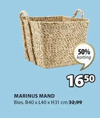 Jysk MARINUS MAND aanbieding