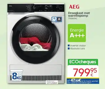 Eldi AEG Droogkast met warmtepomp aanbieding