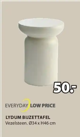 Jysk LYDUM BIJZETTAFEL aanbieding