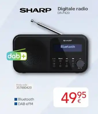 Eldi SHARP Digitale radio aanbieding