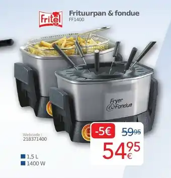 Eldi FRITEL Frituurpan & fondue aanbieding