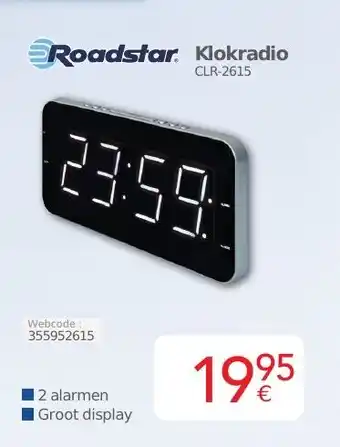 Roadstar Klokradio 2 alarmen