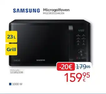 Eldi SAMSUNG Microgolfoven 23L Grill aanbieding