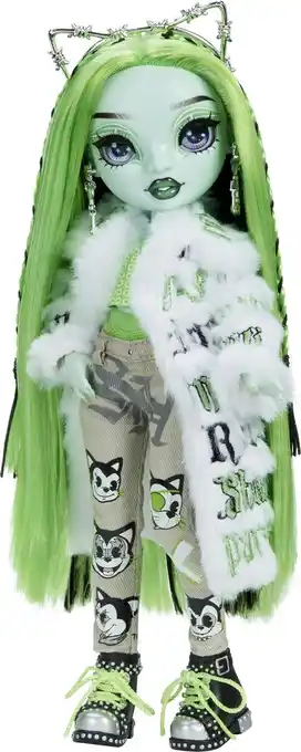 Bol.com Rainbow High Rainbow Vision Shadow High Neon Shadow - Harley Limestone (neongroen) - Modepop aanbieding