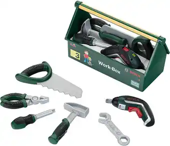 Bol.com Klein Toys Bosch speelgoedwerkbank - speelgoedwerkkast - groen aanbieding