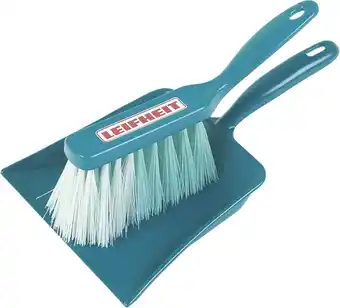 Bol.com Klein Toys Leifheit 2-delige vegerset - stoffer en blik - 12x56x3 cm - hoogwaardig kunststof - groen aanbieding