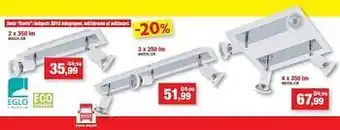 Serie sarria : ledspots gu10 inbegrepen, wit-chroom of wit-zwart