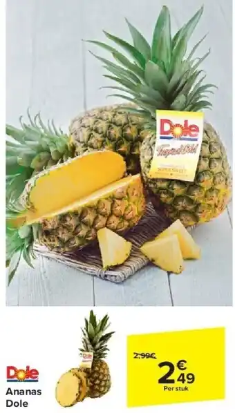 Carrefour Ananas Dole aanbieding