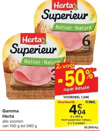 Carrefour Gamma Herta aanbieding