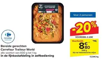 Carrefour Bereide gerechten Carrefour Traiteur World aanbieding