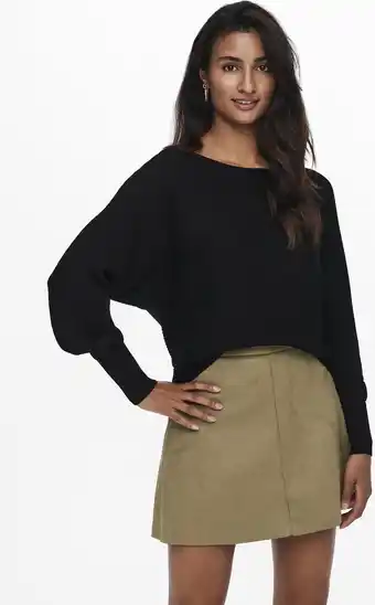 Bol.com ONLY ONLADALINE L/S SHORT PULLO KNT NOOS Dames Trui - Maat M aanbieding