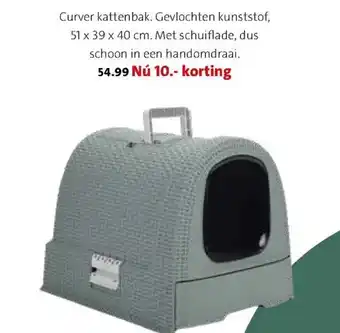 Intratuin Curver kattenbak 51 x 39 x 40cm aanbieding