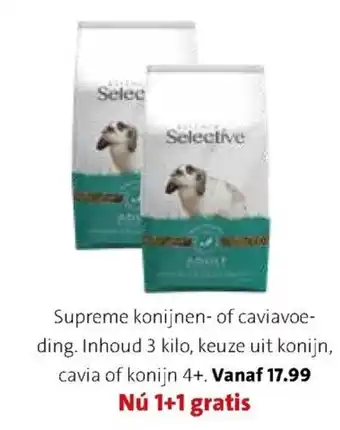 Supreme konijnen- of caviavoe-ding