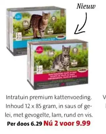 Intratuin Premium kattenvoeding 12 x 85g aanbieding
