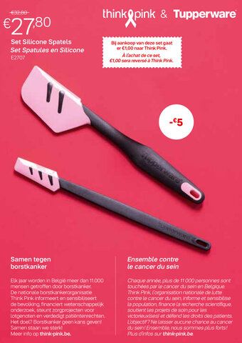 Tupperware Set Silicone Spatels Set Spatules en Silicone aanbieding