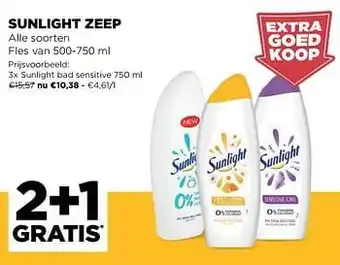 Sunlight zeep sunlight bad sensitive 500-750 ml