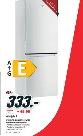 Whirlpool (W5 721E W 2) Koekkast met diepvries
