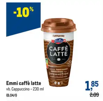Makro Emmi caffe latte 230ml aanbieding
