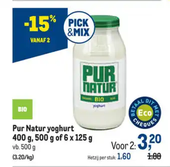 Pur Natur yoghurt 400g