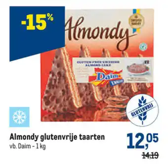 Almondy glutenvrije taarten 1kg