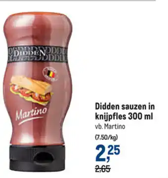 Didden sauzen in knijpfles 300ml