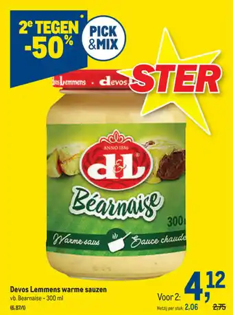 Makro Devos Lemmens warme sauzen 300ml aanbieding