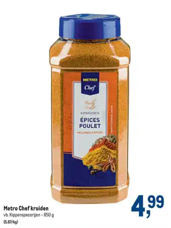 Makro Metro Chef kruiden 850g aanbieding