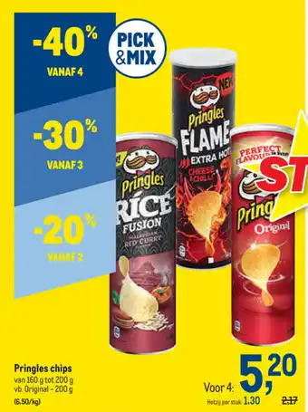 Makro Pringles chips 160g aanbieding