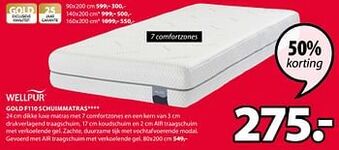 Gold f110 schuimmatras wellpur