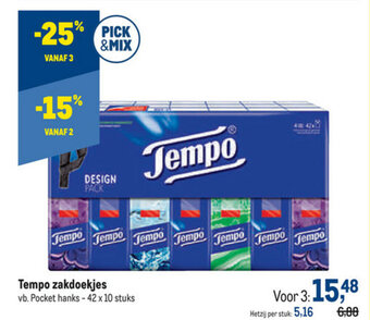 Tempo zakdoekjes