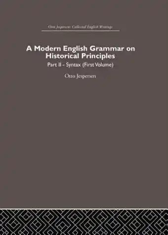 Bol.com A Modern English Grammar on Historical Principles aanbieding