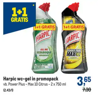 Harpic wc-gel in promopack 2 x750ml
