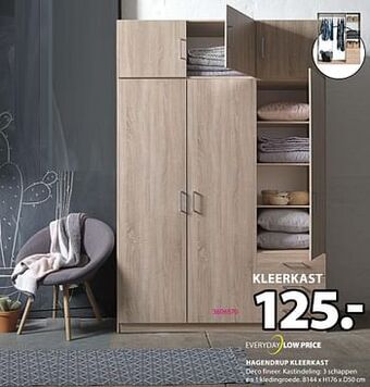 Jysk Hagendrup kleerkast aanbieding
