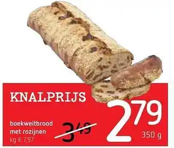 Boekweitbrood met rozijnen