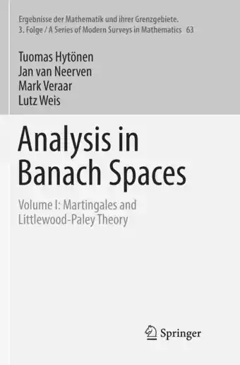 Bol.com Ergebnisse der Mathematik und ihrer Grenzgebiete. 3. Folge / A Series of Modern Surveys in Mathematics- Analysis in Banach Sp aanbieding