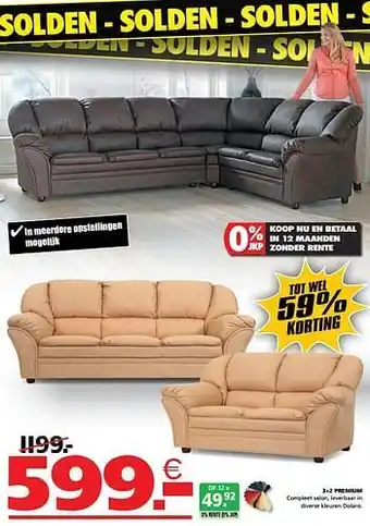 Seats and Sofas 3+2 Premium aanbieding