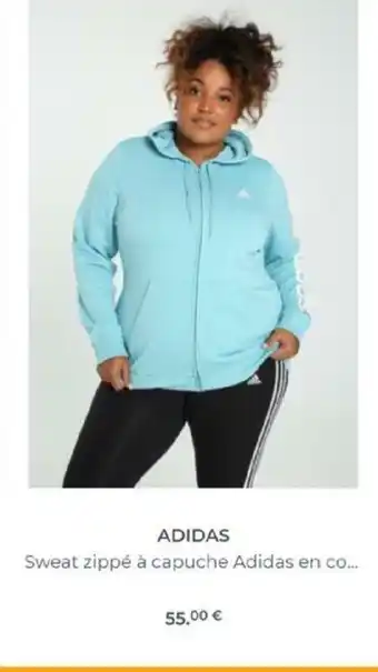 Adidas Sweat Zippe a Capuche Adidas En Co