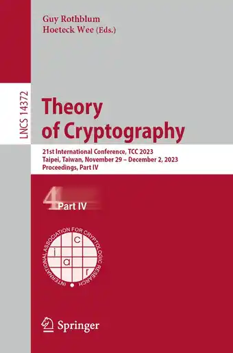 Bol.com Lecture Notes in Computer Science- Theory of Cryptography aanbieding