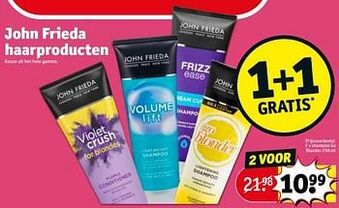 Kruidvat john frieda haarproducten aanbieding