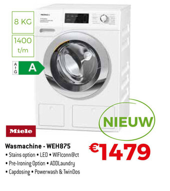 Exellent Miele Wasmachine WEH875 aanbieding